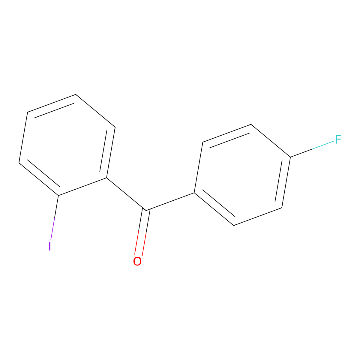 4-Fluoro-2'-iodobenzophenone molecular structure, CAS 138504-31-1