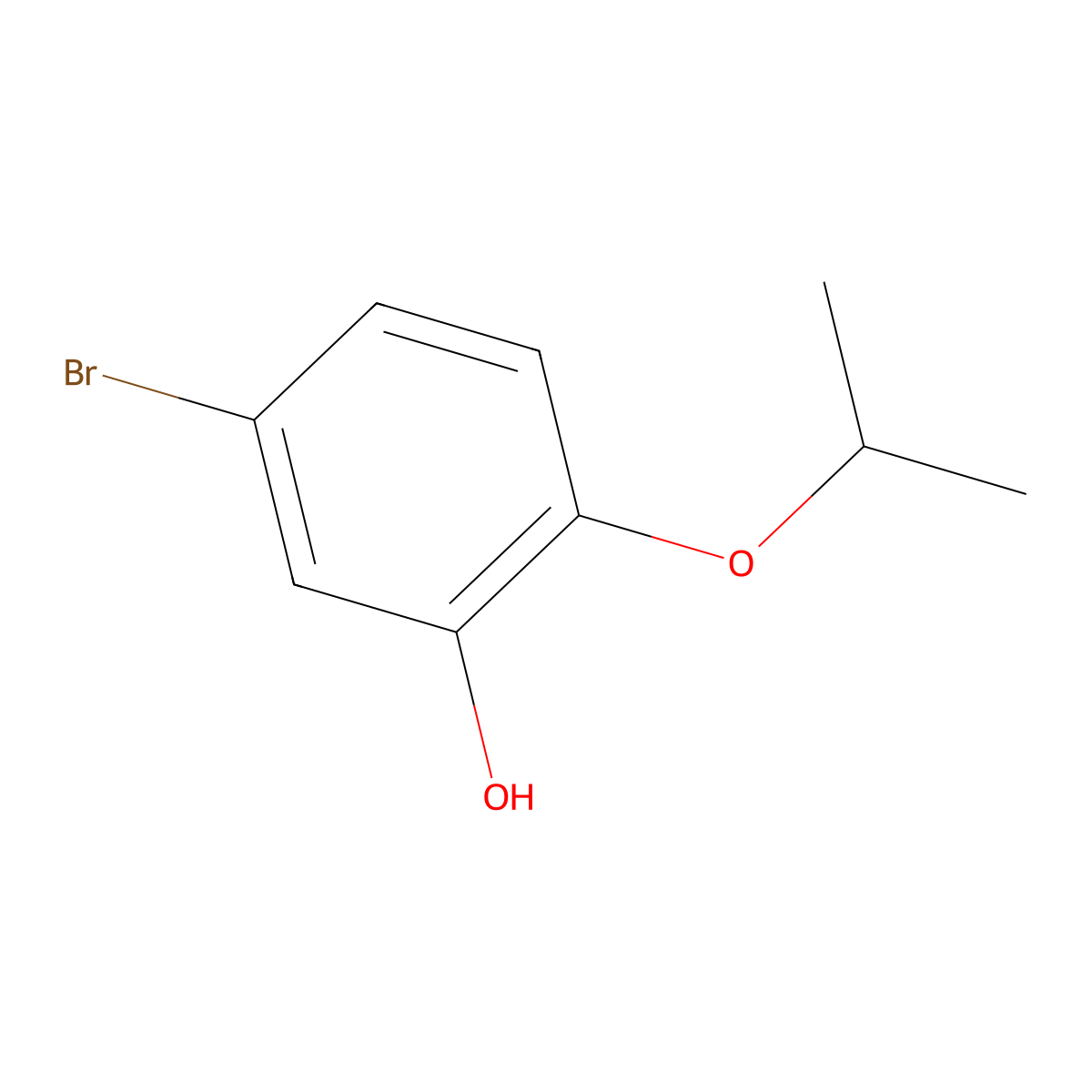 5-Bromo-2-isopropoxyphenol molecular structure, CAS 138505-26-7