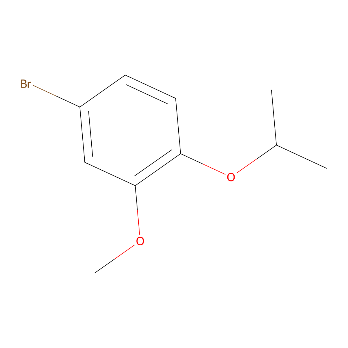 Benzene, 4-bromo-2-methoxy-1-(1-methylethoxy)- molecular structure, CAS 138505-27-8