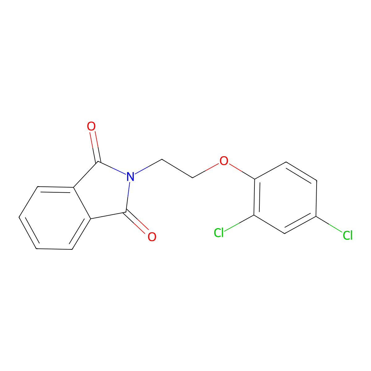 N-2-(2,4-Dichlorophenoxy)ethylphthalimide molecular structure, CAS 138505-73-4