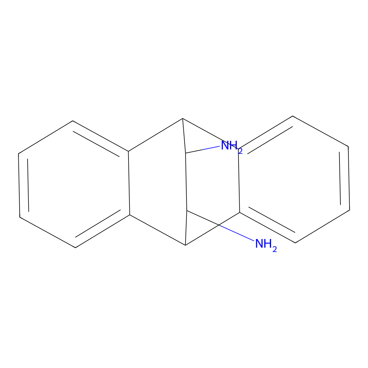 (11S,12S)-9,10-Dihydro-9,10-ethanoanthracene-11,12-diamine molecular structure, CAS 138517-66-5