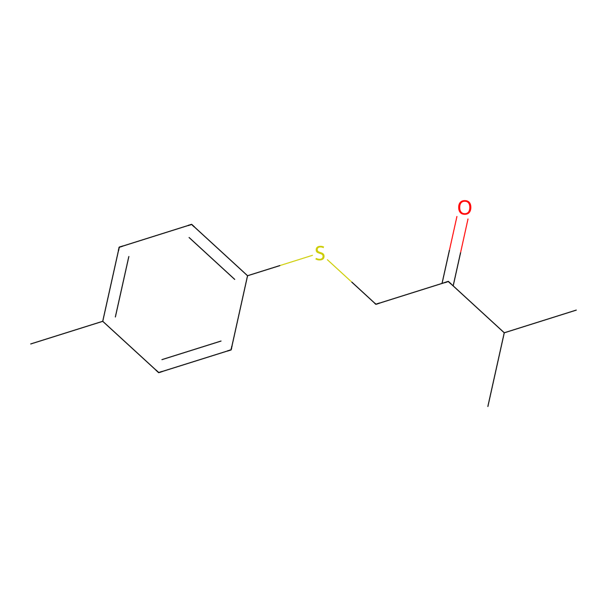 3-Methyl-1-(p-tolylthio)butan-2-one molecular structure, CAS 138522-73-3