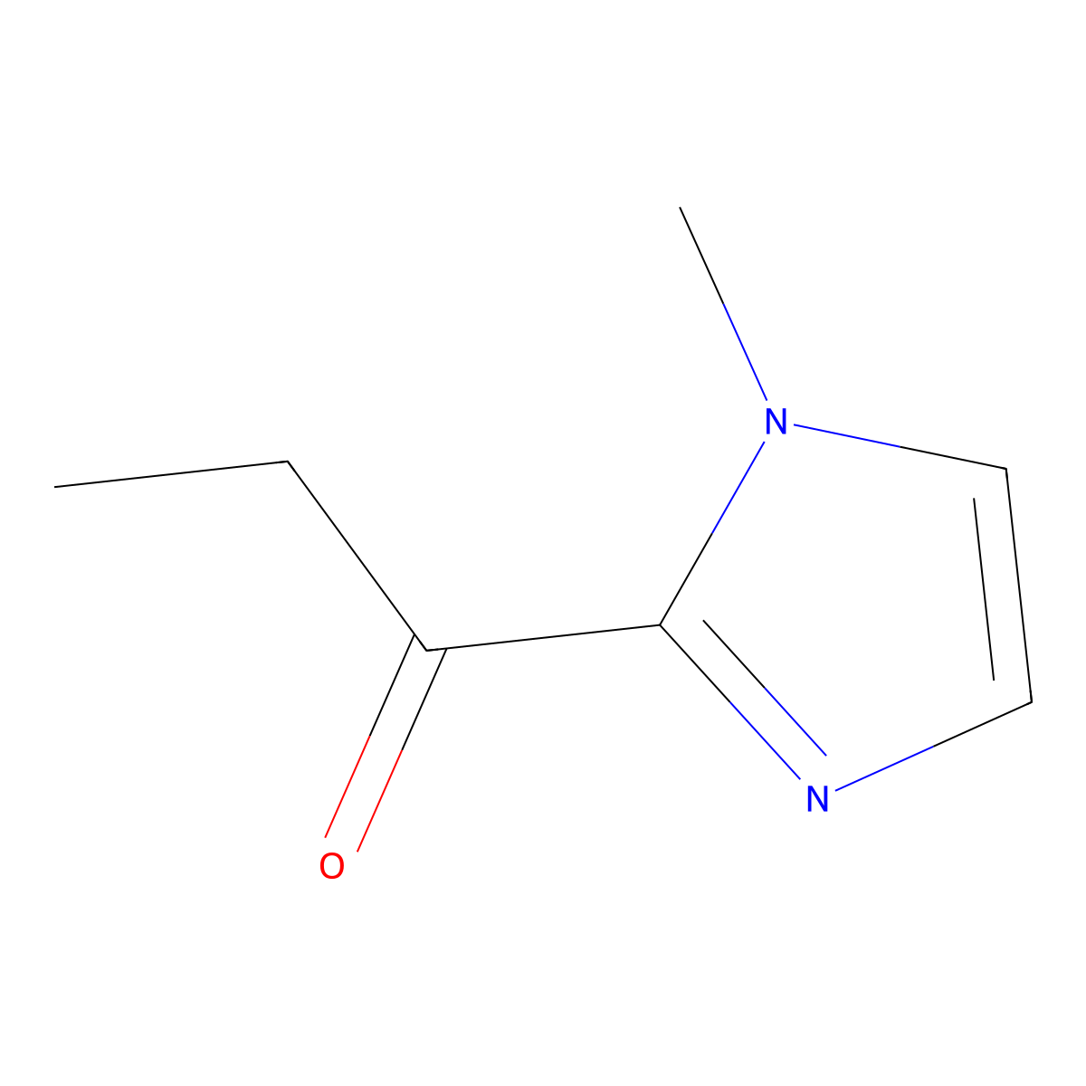 1-(1-methyl-1H-imidazol-2-yl)propan-1-one molecular structure, CAS 138536-16-0