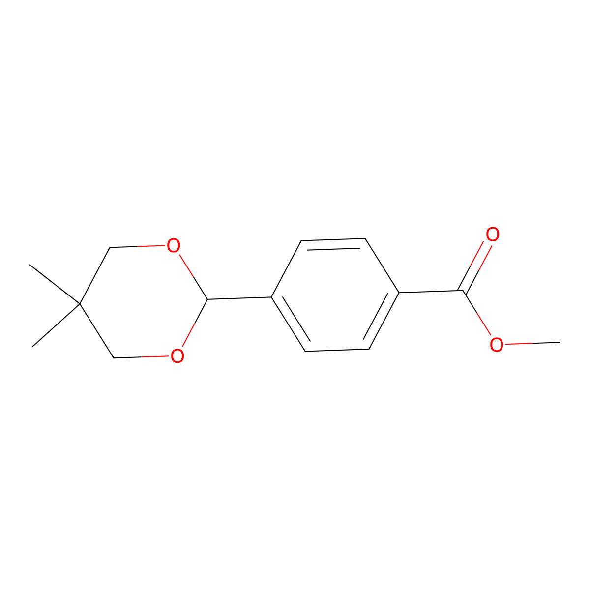 Methyl 4-(5,5-dimethyl-1,3-dioxan-2-yl)benzoate molecular structure, CAS 138536-73-9