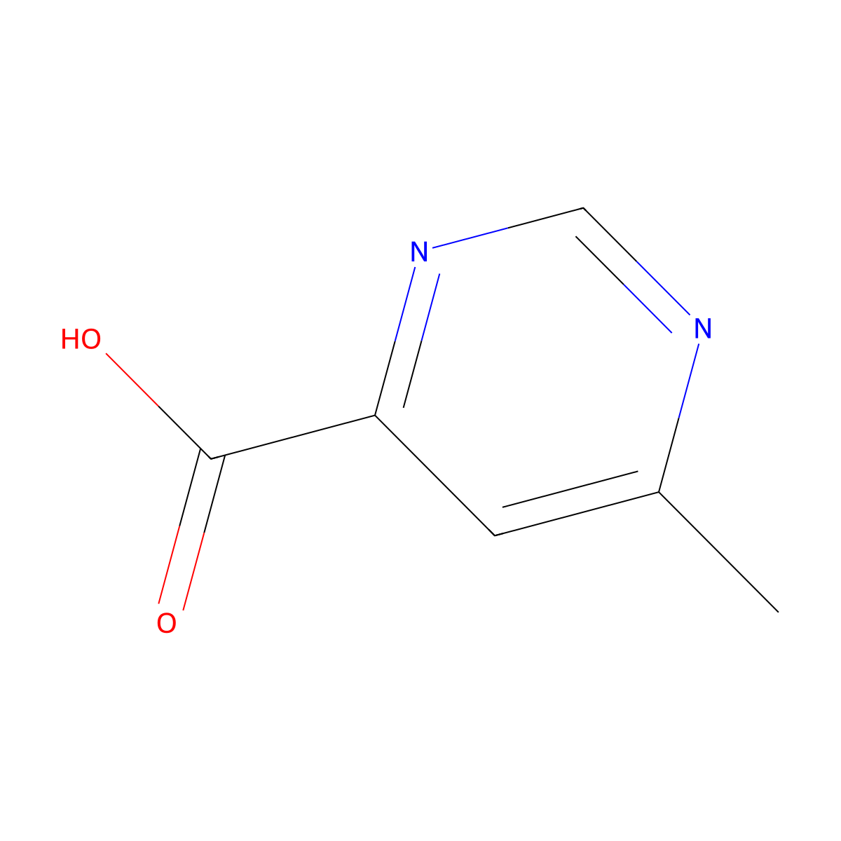 6-Methylpyrimidine-4-carboxylic acid molecular structure, CAS 138538-42-8