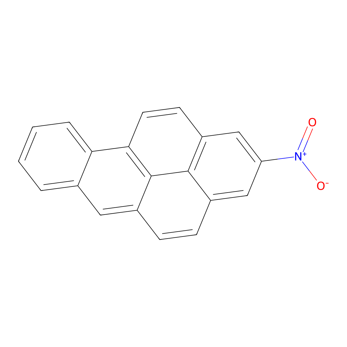 Benzo(a)pyrene, 2-nitro- molecular structure, CAS 138542-40-2