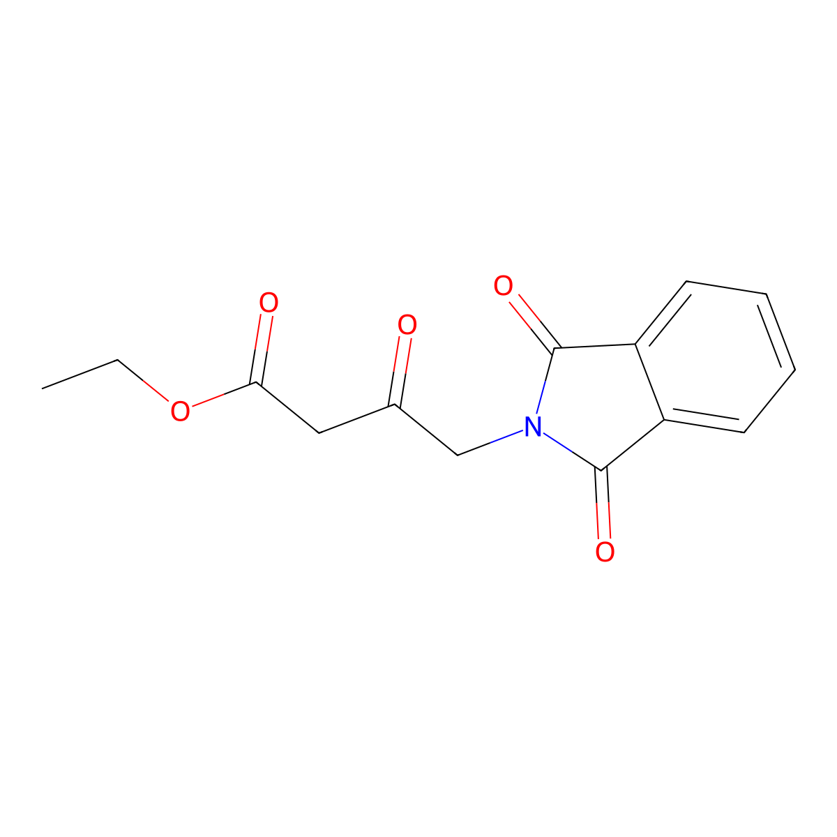 Ethyl 4-(1,3-dioxoisoindolin-2-YL)-3-oxobutanoate molecular structure, CAS 13855-80-6