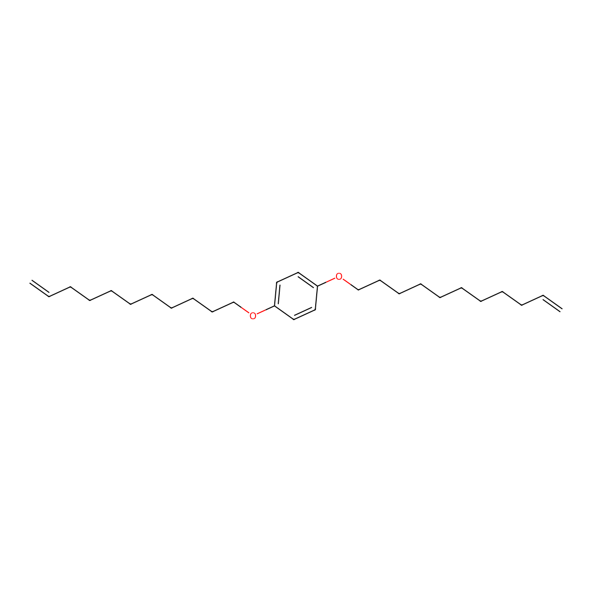 1,4-Bis((undec-10-en-1-yl)oxy)benzene molecular structure, CAS 138551-10-7