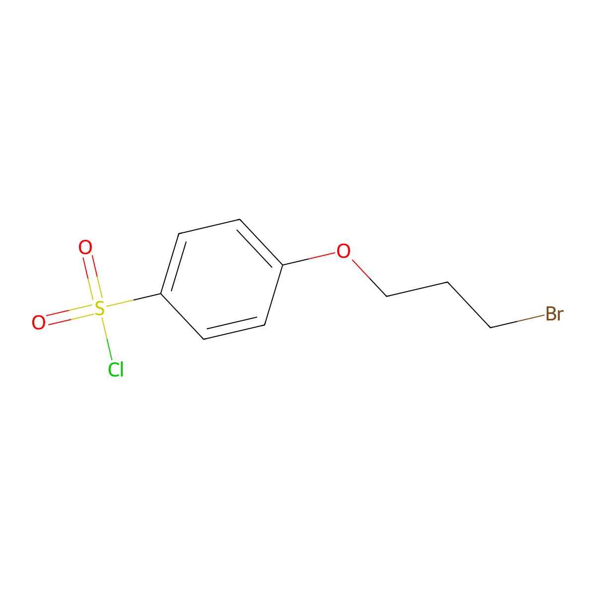 4-(3-Bromopropoxy)benzene-1-sulfonyl chloride molecular structure, CAS 138557-92-3