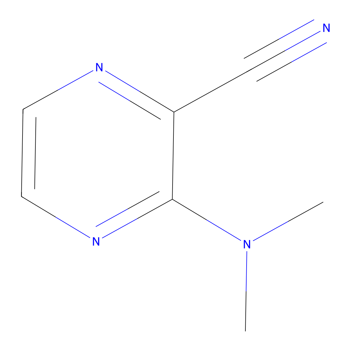 3-(Dimethylamino)pyrazine-2-carbonitrile molecular structure, CAS 138560-55-1
