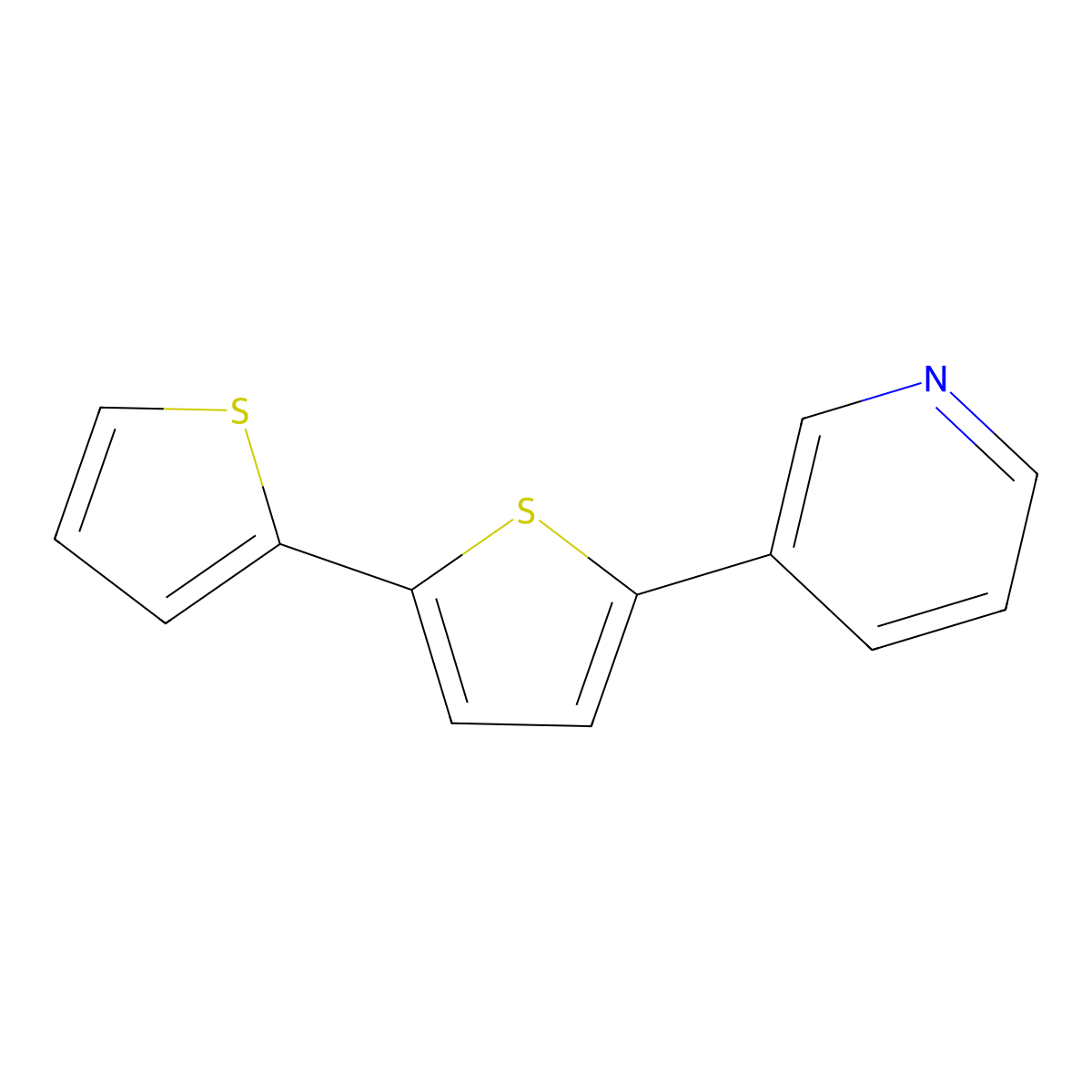 3-([2,2'-Bithiophen]-5-yl)pyridine molecular structure, CAS 138565-25-0