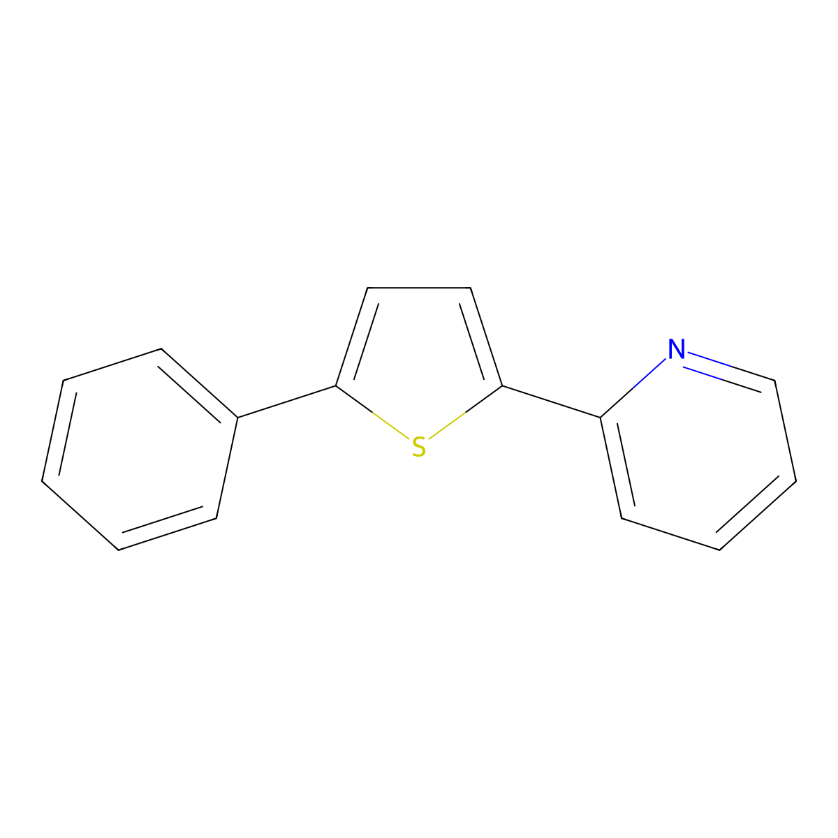 2-(5-Phenylthiophen-2-yl)pyridine molecular structure, CAS 138565-27-2