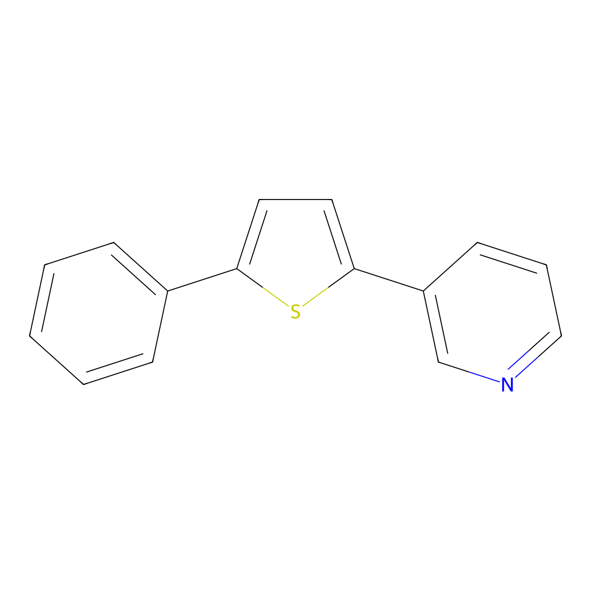 3-(5-Phenylthiophen-2-yl)pyridine molecular structure, CAS 138565-28-3