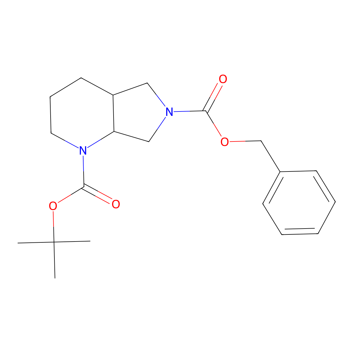 1-Boc-6-Cbz-octahydropyrrolo[3,4-b]pyridine molecular structure, CAS 1385694-44-9