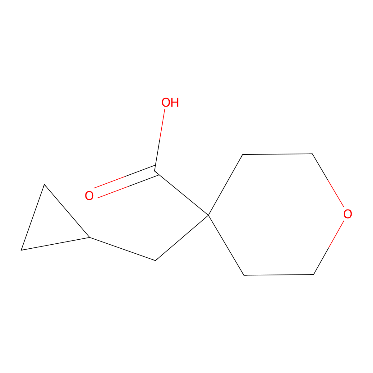 4-(Cyclopropylmethyl)oxane-4-carboxylic acid molecular structure, CAS 1385696-64-9