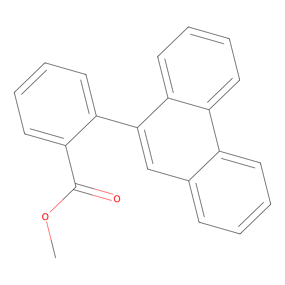 Methyl 2-(phenanthren-9-yl)benzoate molecular structure, CAS 1385798-06-0