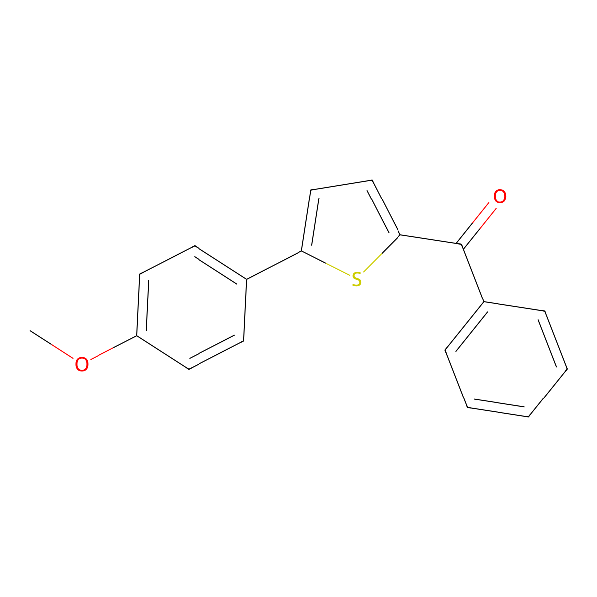 [5-(4-Methoxyphenyl)-2-thienyl]phenylmethanone molecular structure, CAS 13858-69-0