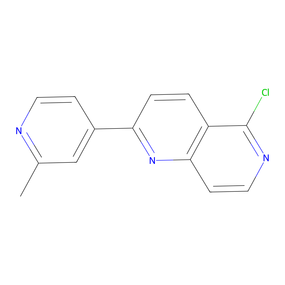 5-Chloro-2-(2-methylpyridin-4-yl)-1,6-naphthyridine molecular structure, CAS 1385818-52-9