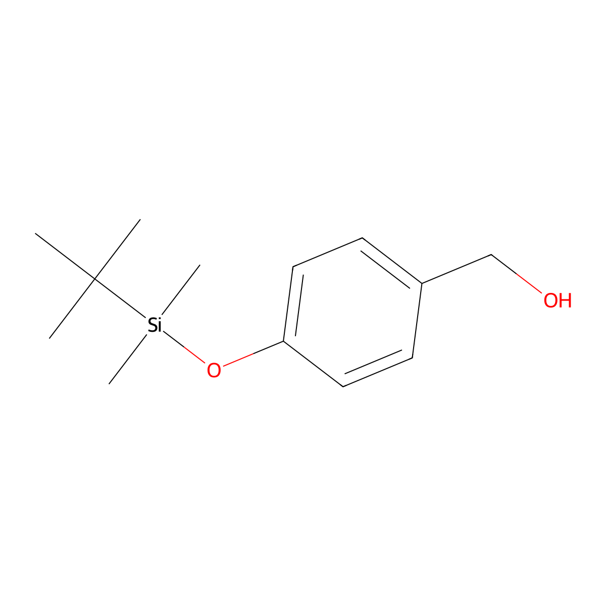 (4-((Tert-butyldimethylsilyl)oxy)phenyl)methanol molecular structure, CAS 138585-08-7