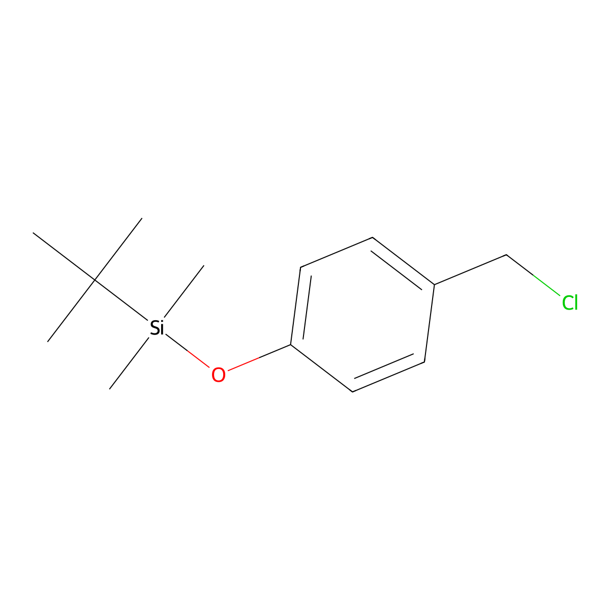 4-(Tert-butyldimethylsilyloxy)benzyl chloride molecular structure, CAS 138585-09-8