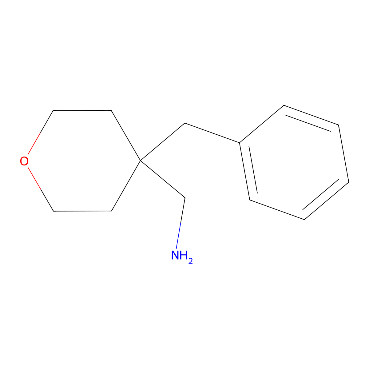 1-(4-Benzyloxan-4-yl)methanamine molecular structure, CAS 1385909-16-9