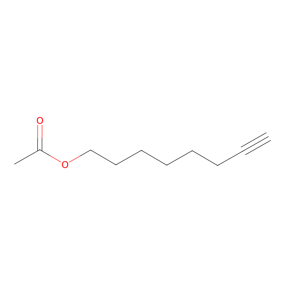 7-Octyn-1-ol, 1-acetate molecular structure, CAS 13860-68-9