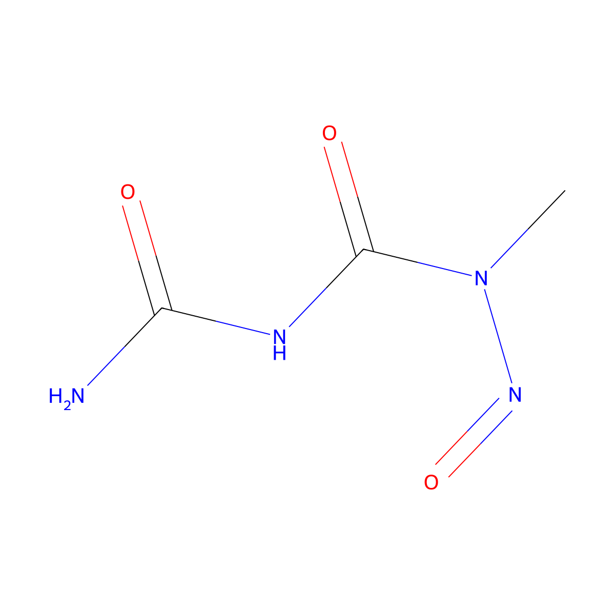 N-Methyl-N-nitrosoimidodicarbonic diamide molecular structure, CAS 13860-69-0