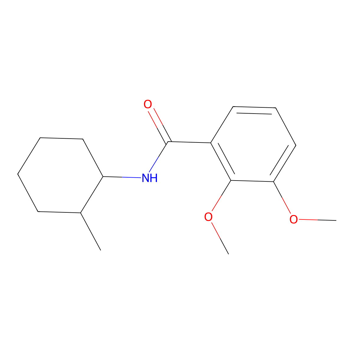 2,3-dimethoxy-N-(2-methylcyclohexyl)benzamide molecular structure, CAS 1386085-75-1