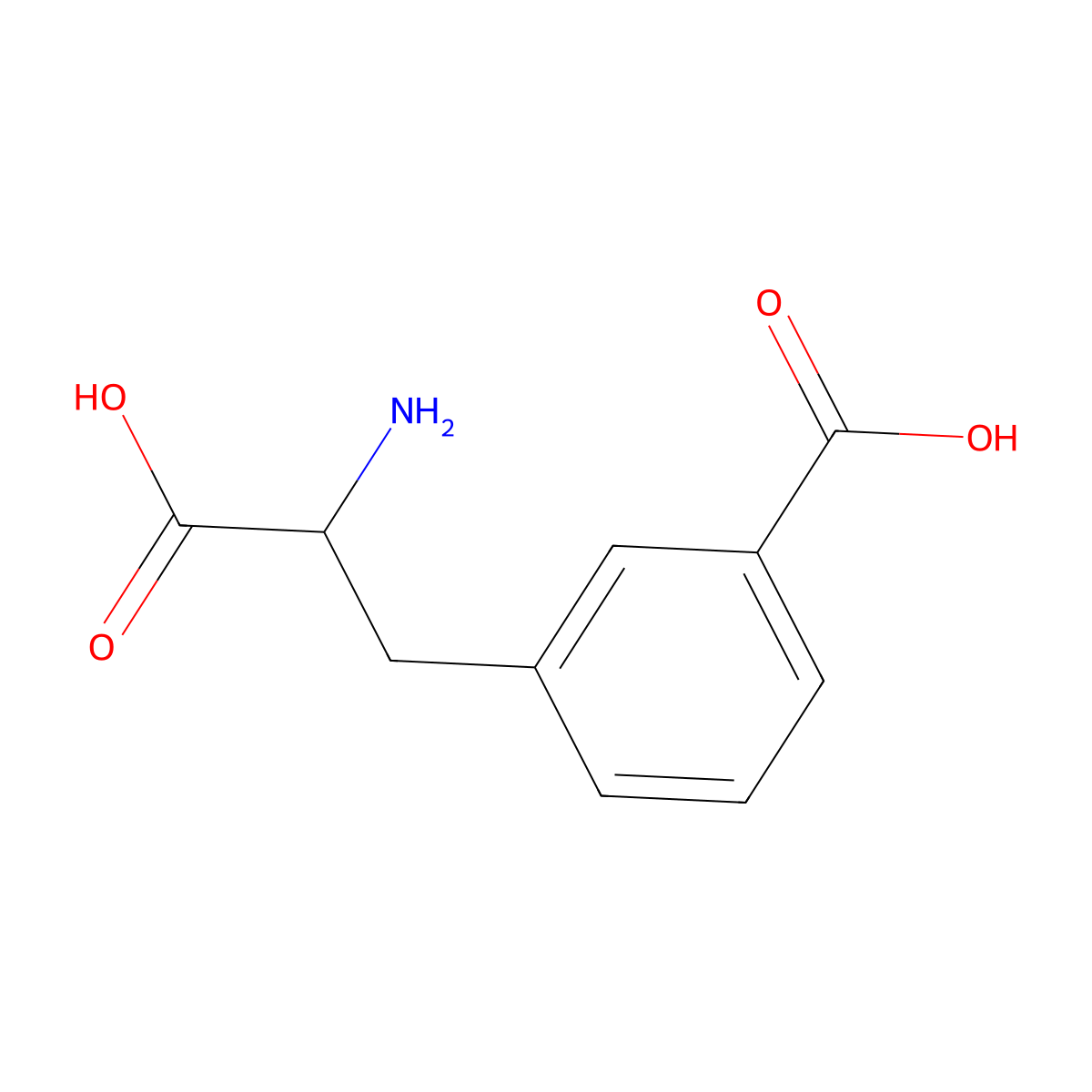(S)-3-(2-Amino-2-carboxyethyl)benzoic acid molecular structure, CAS 13861-02-4