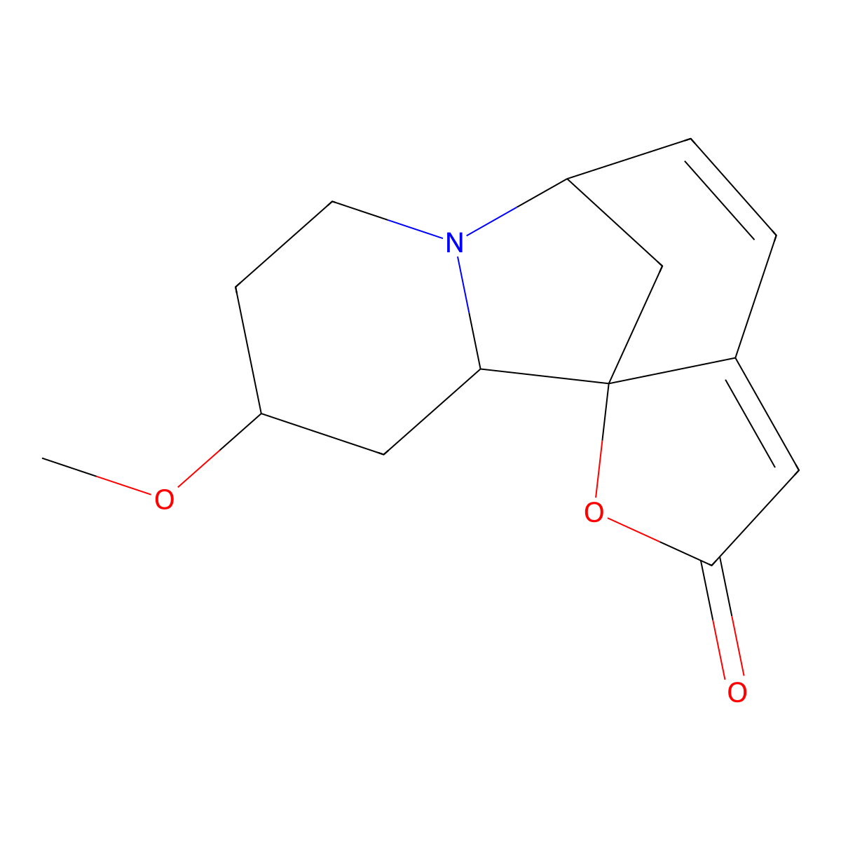 Securitinine molecular structure, CAS 13861-71-7