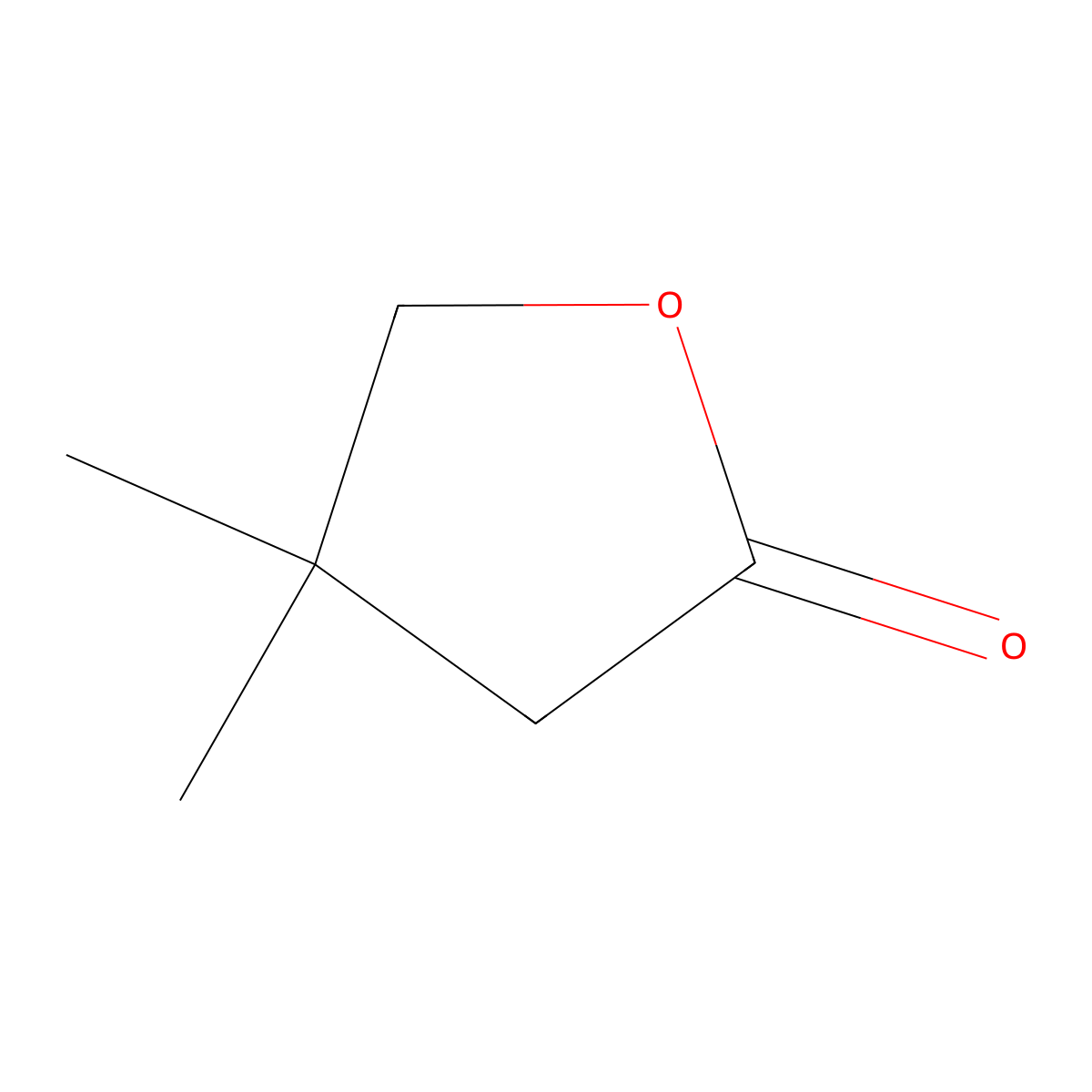 4,4-Dimethylbutyrolactone molecular structure, CAS 13861-97-7