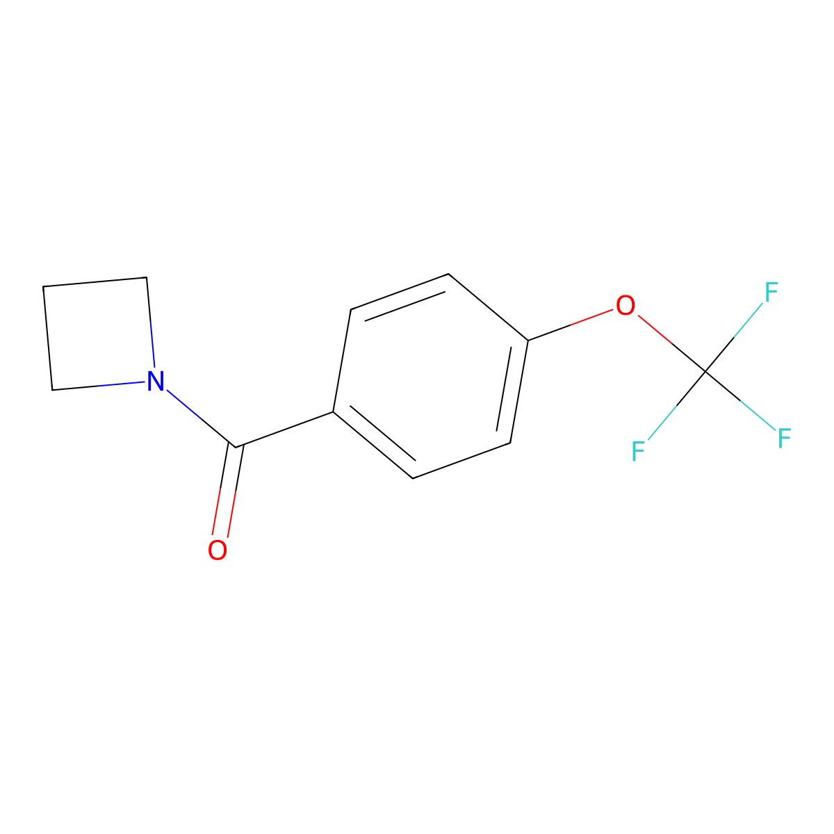 1-[4-(Trifluoromethoxy)benzoyl]azetidine molecular structure, CAS 1386144-88-2
