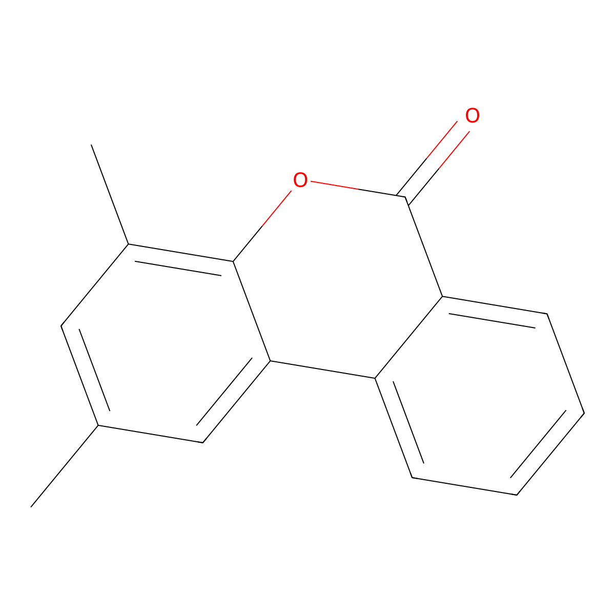 2,4-dimethyl-6H-benzo[c]chromen-6-one molecular structure, CAS 138616-74-7