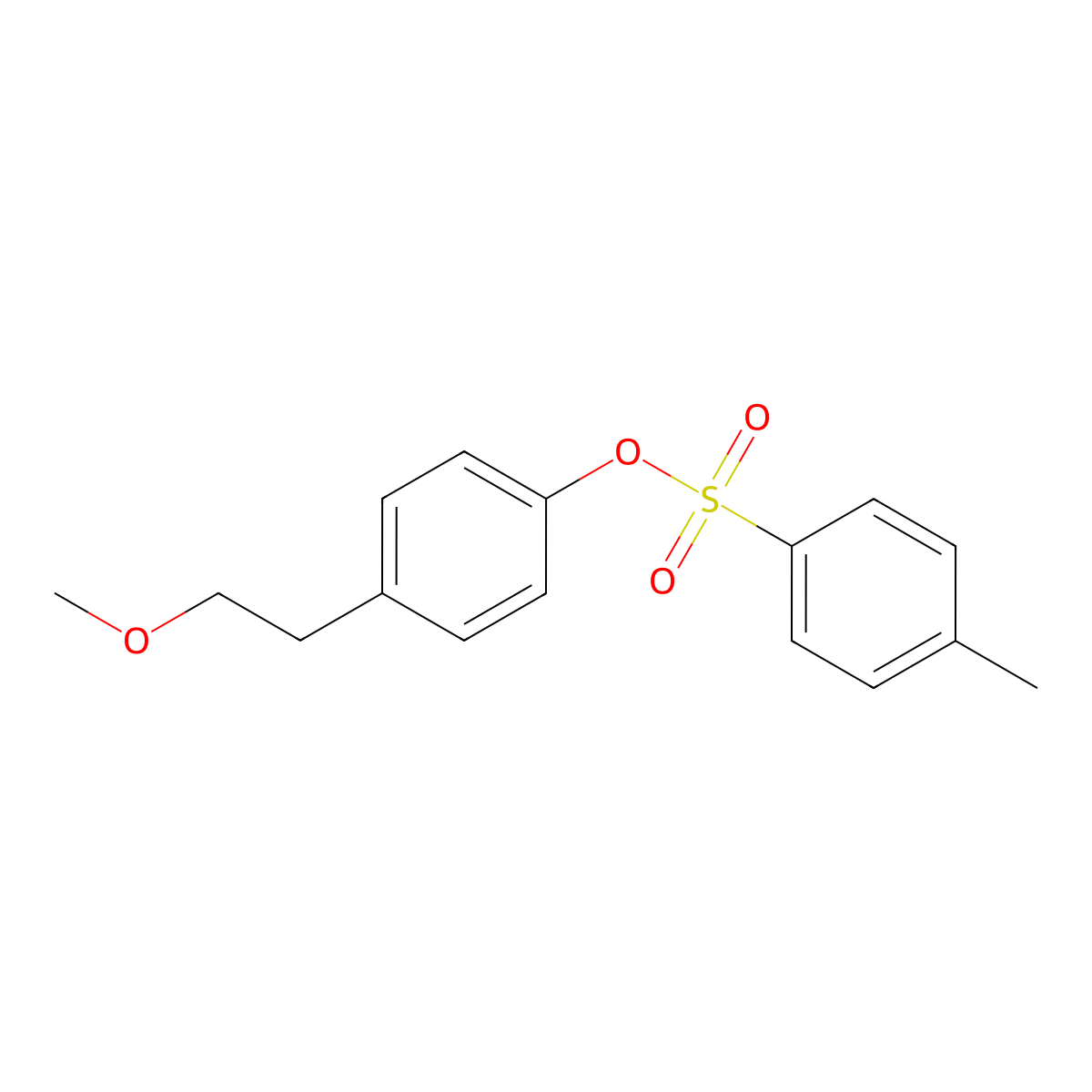 4-(2-Methoxyethyl)phenyl 4-methylbenzene-1-sulfonate molecular structure, CAS 1386176-42-6