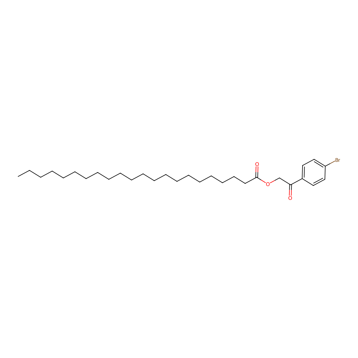 Docosanoic acid, 2-(4-bromophenyl)-2-oxoethyl ester molecular structure, CAS 138621-85-9