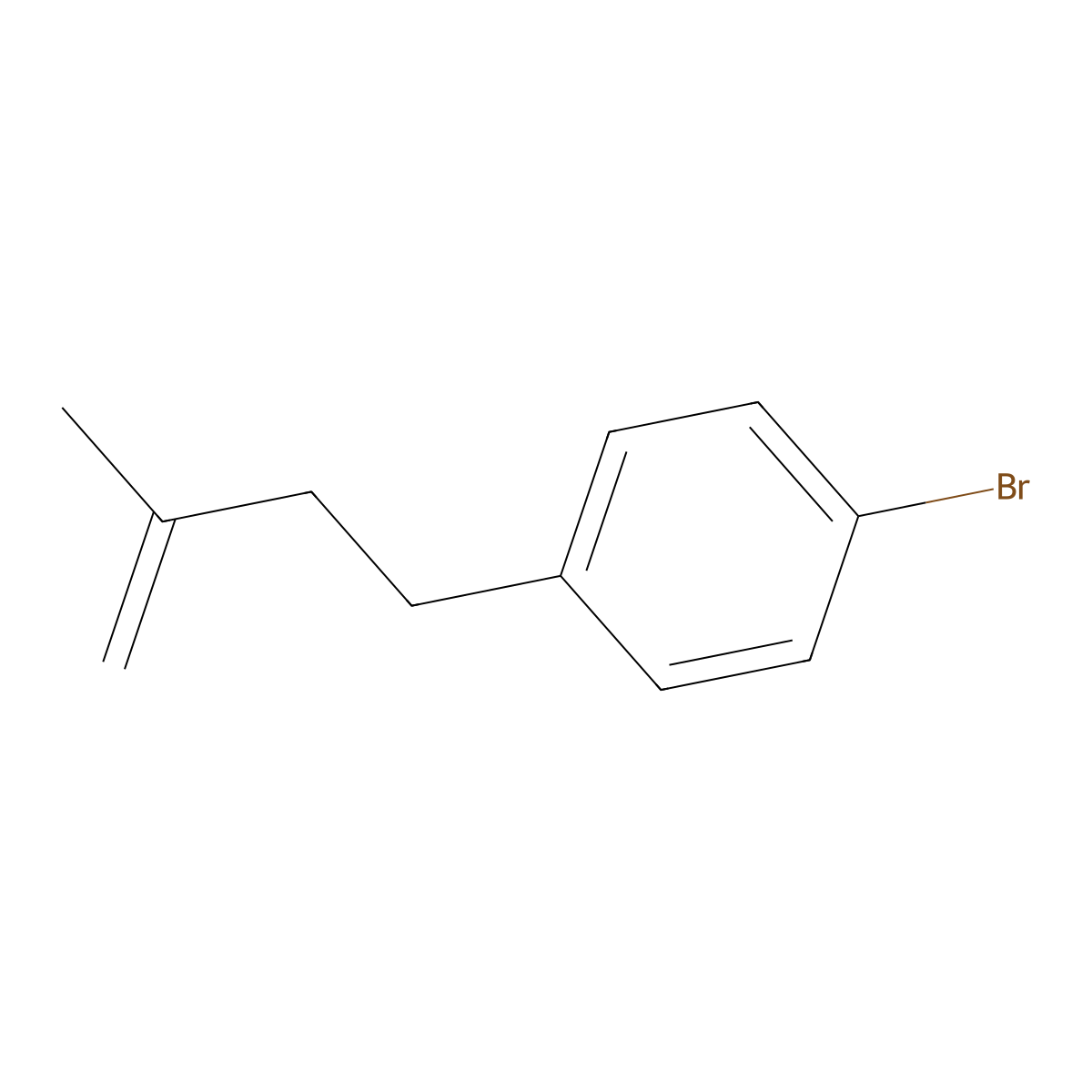 4-(4-Bromophenyl)-2-methyl-1-butene molecular structure, CAS 138624-01-8