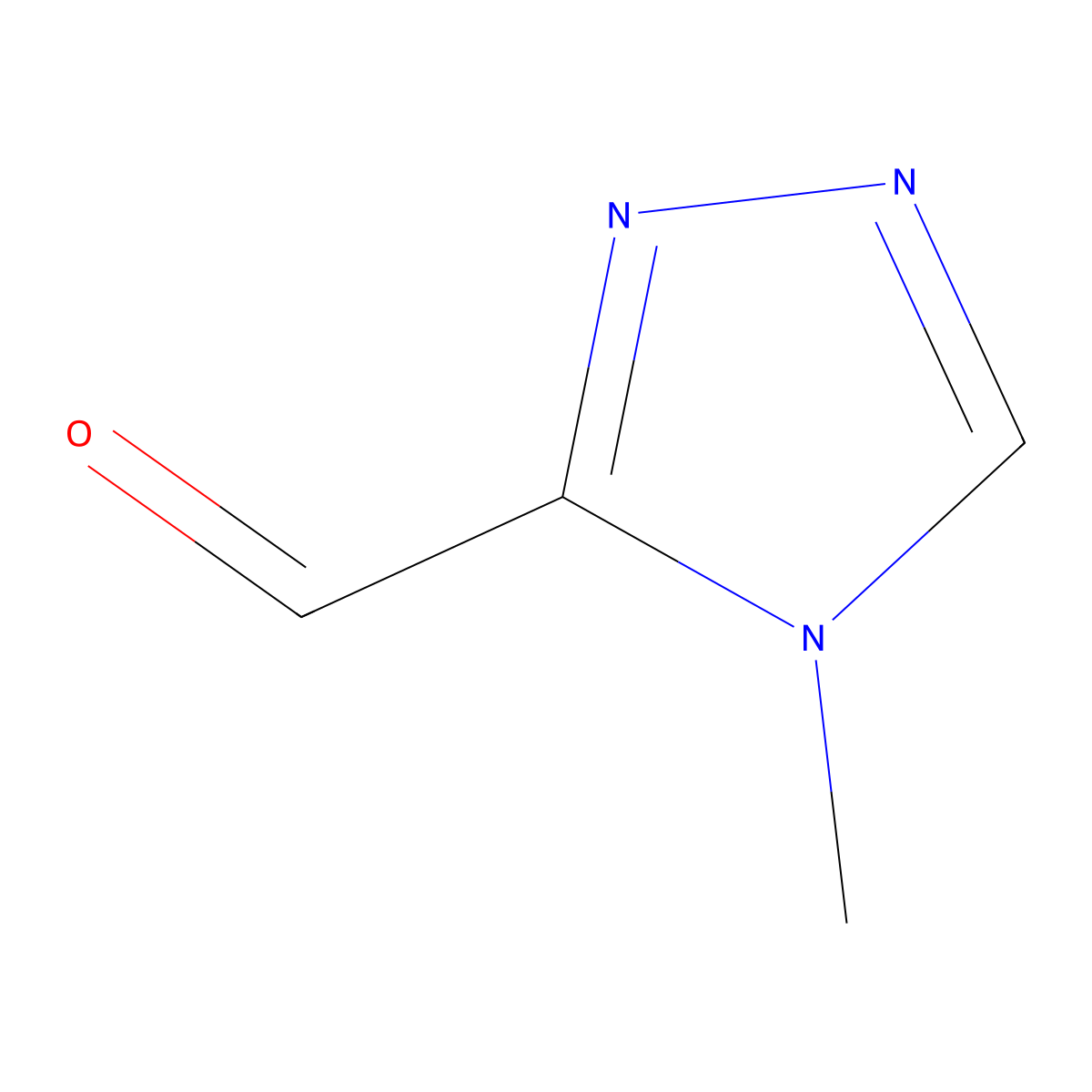 4-methyl-4H-1,2,4-triazole-3-carbaldehyde molecular structure, CAS 138624-57-4