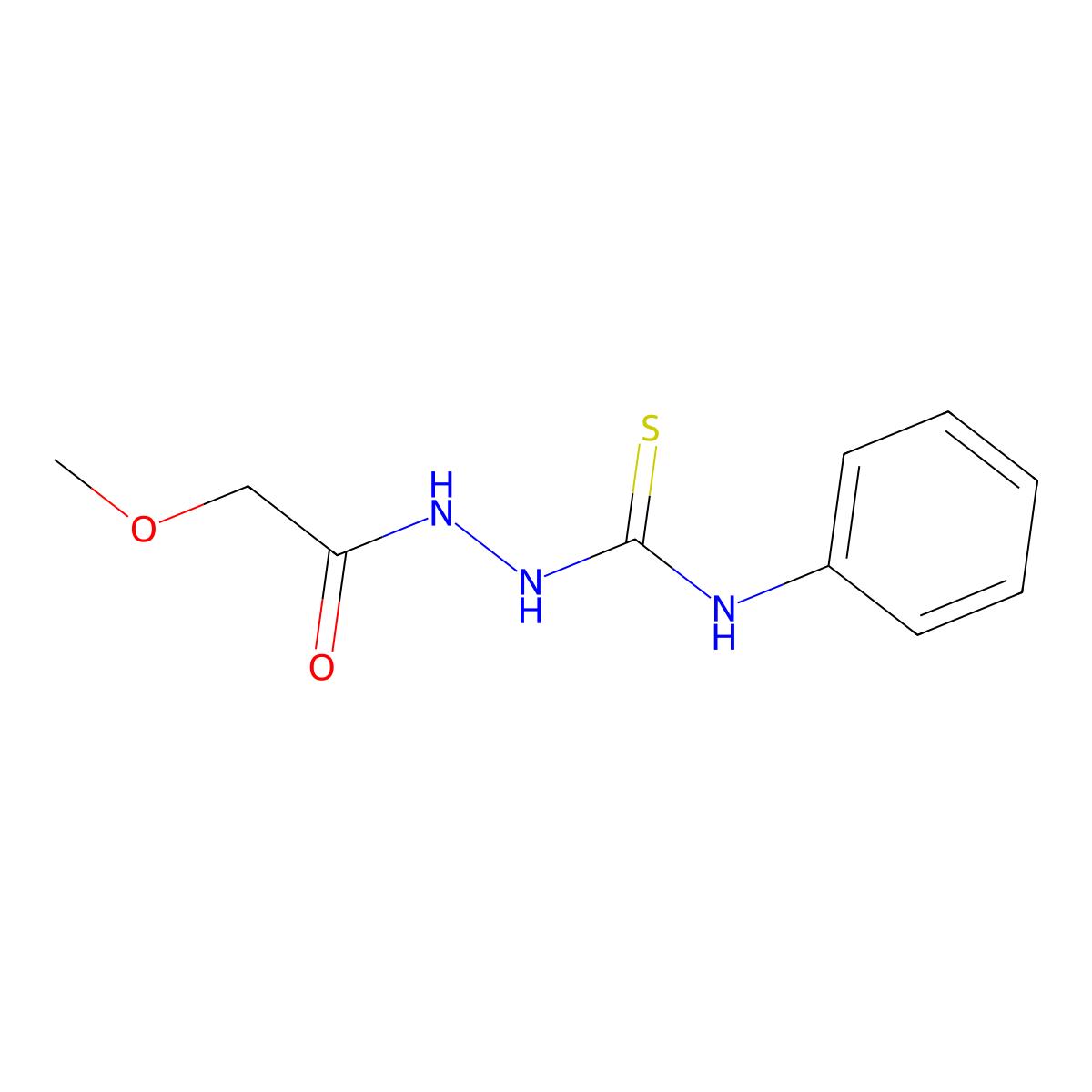 2-(Methoxyacetyl)-N-phenylhydrazinecarbothioamide molecular structure, CAS 138624-82-5