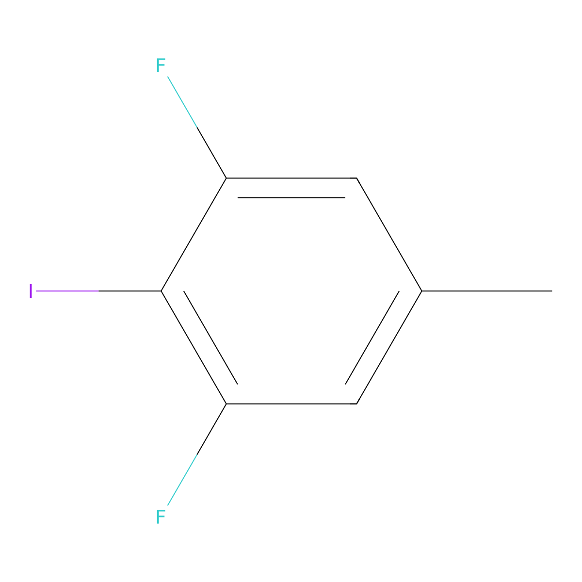 1,3-Difluoro-2-iodo-5-methylbenzene molecular structure, CAS 1386320-98-4