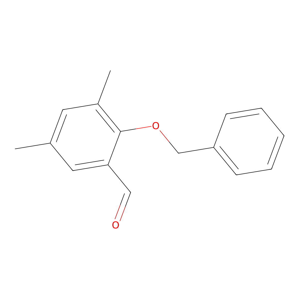 2-(Benzyloxy)-3,5-dimethylbenzaldehyde molecular structure, CAS 1386379-86-7