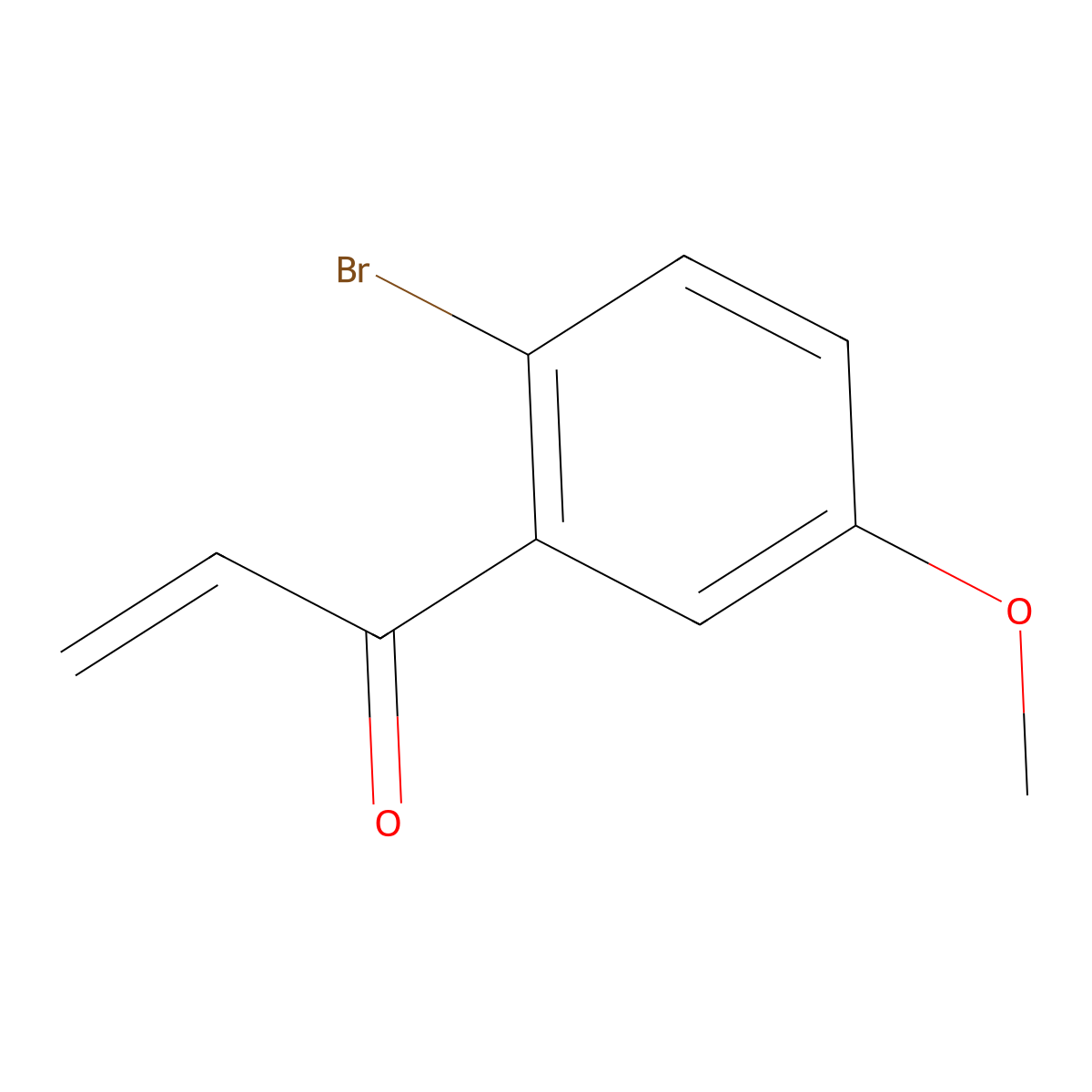 1-(2-Bromo-5-methoxyphenyl)prop-2-en-1-one molecular structure, CAS 1386383-75-0