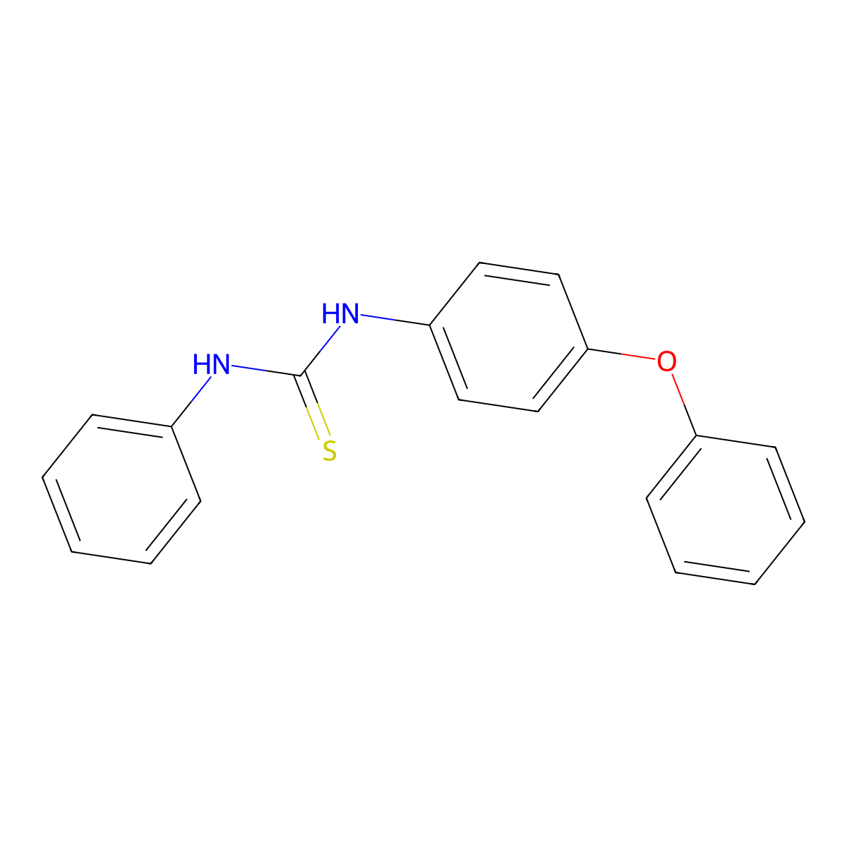 1-(4-Phenoxyphenyl)-3-phenylthiourea molecular structure, CAS 138640-11-6
