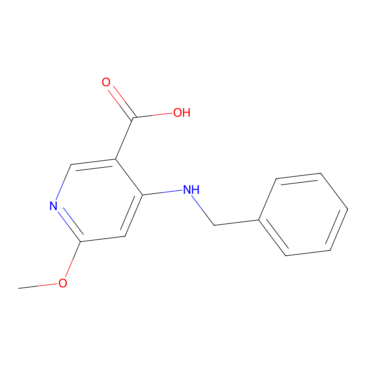 4-(Benzylamino)-6-methoxynicotinic Acid molecular structure, CAS 1386447-69-3