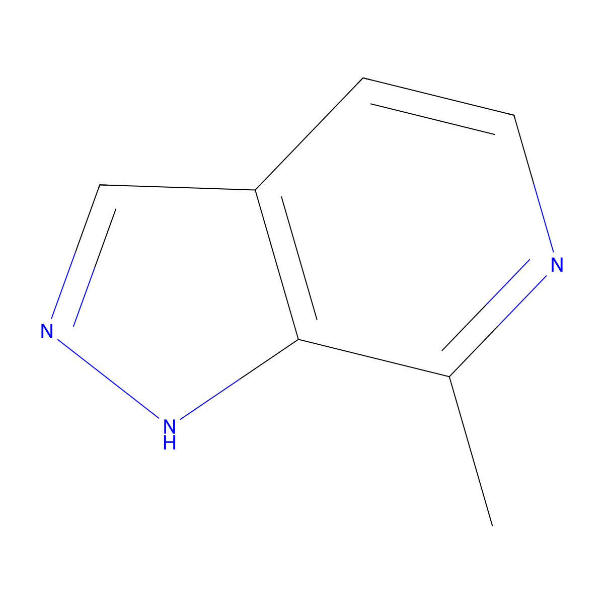 7-methyl-1H-pyrazolo[3,4-c]pyridine molecular structure, CAS 1386457-72-2