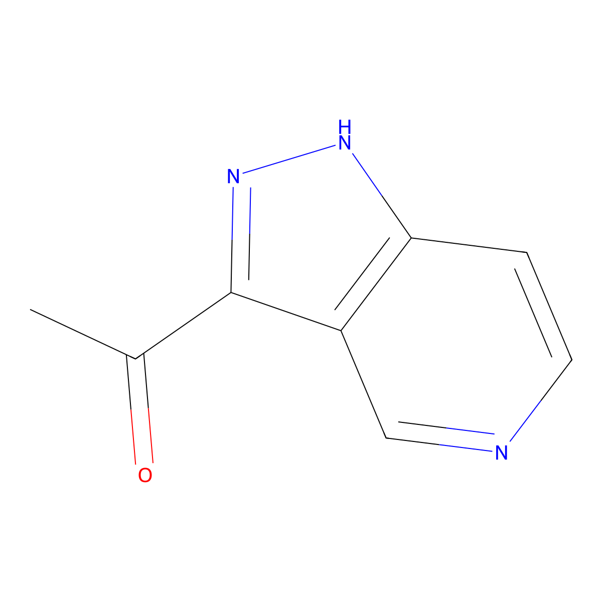 1-(1H-pyrazolo[4,3-c]pyridin-3-yl)ethanone molecular structure, CAS 1386462-21-0