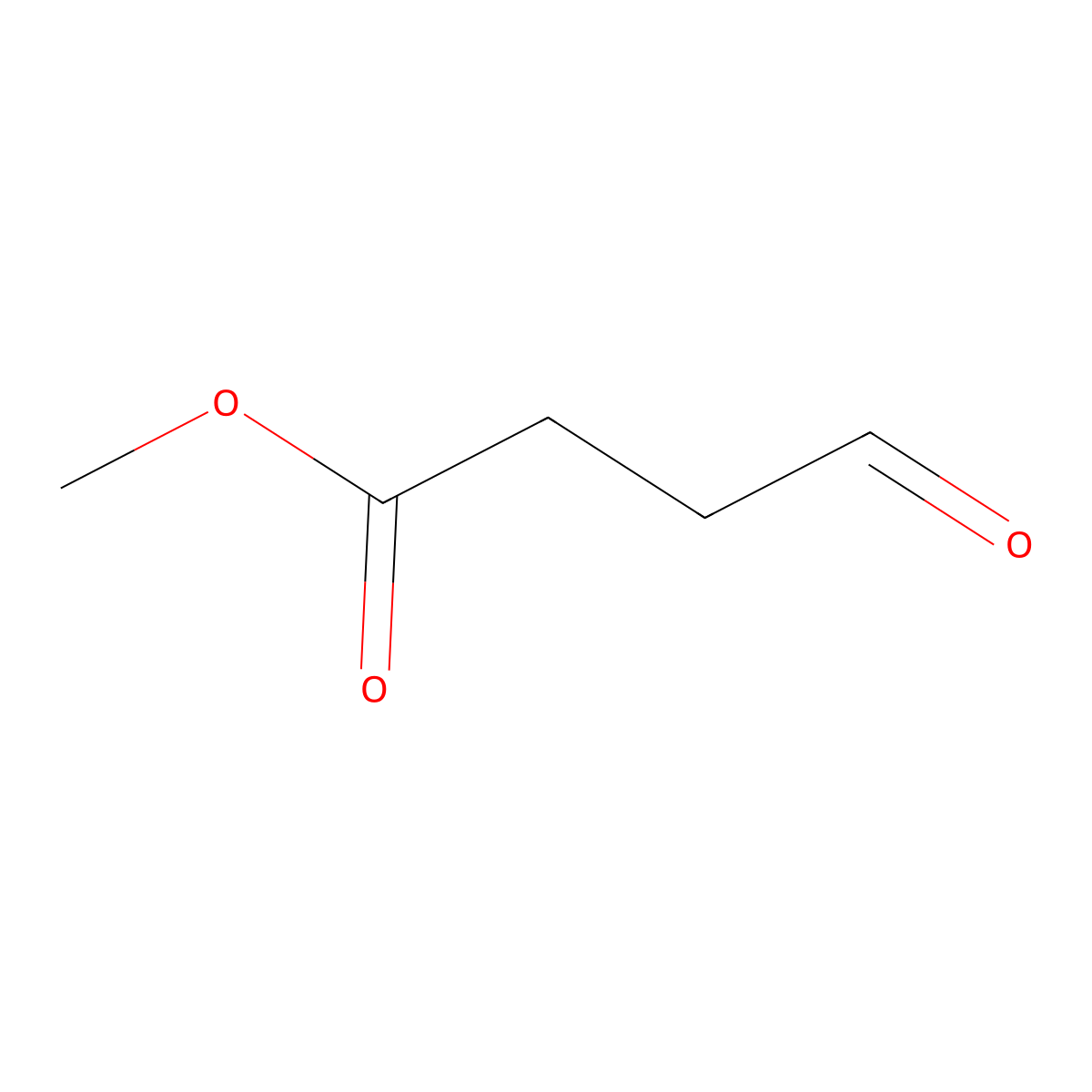 Methyl 4-oxobutyrate molecular structure, CAS 13865-19-5