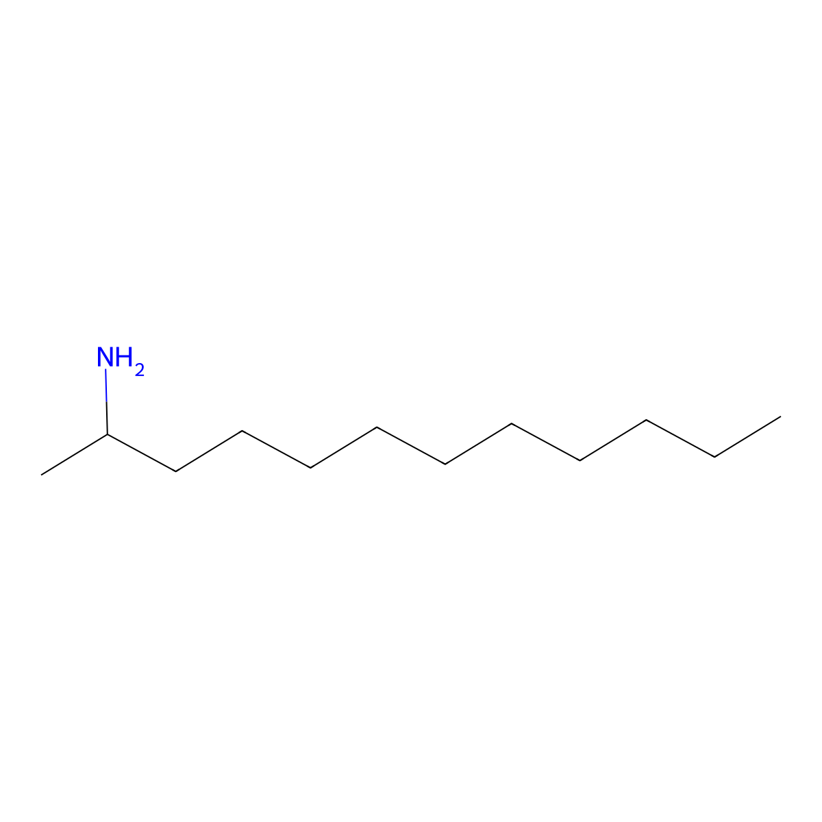 Dodecan-2-amine molecular structure, CAS 13865-46-8