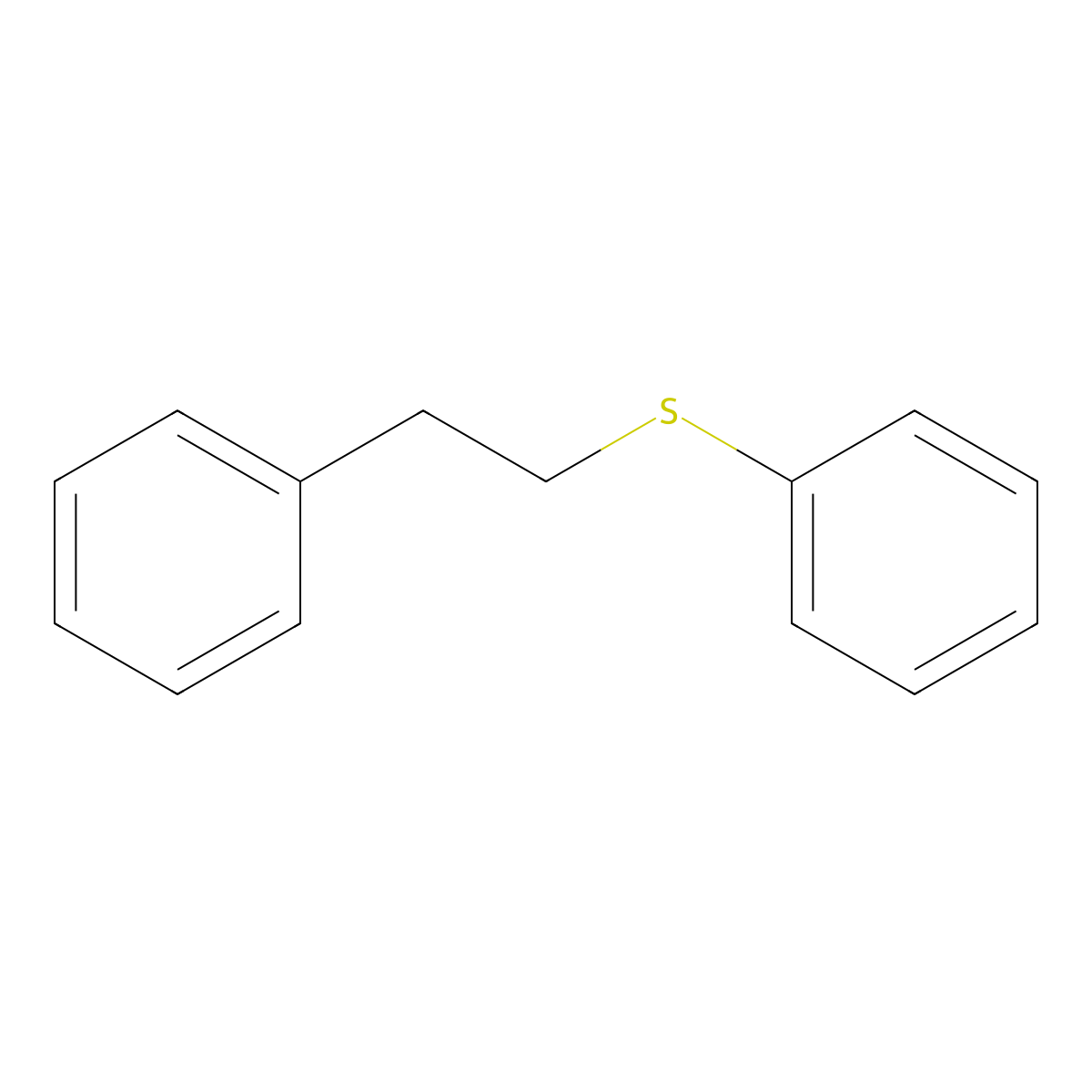 Phenethyl phenyl sulfide molecular structure, CAS 13865-49-1