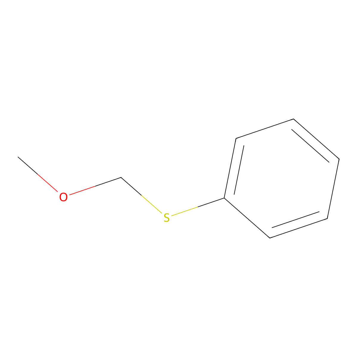 ((Methoxymethyl)thio)benzene molecular structure, CAS 13865-50-4