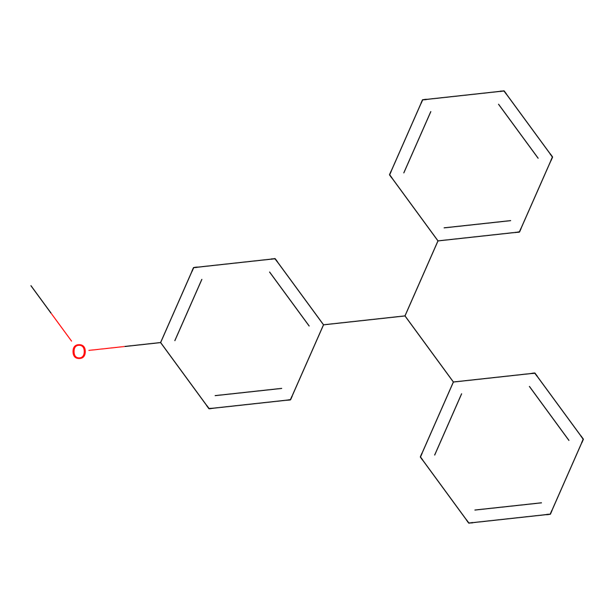 4-Methoxytriphenylmethane molecular structure, CAS 13865-56-0